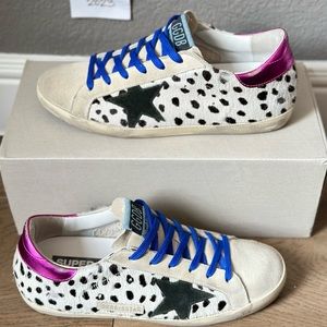 Golden Goose Dalmatian horsy hair superstars